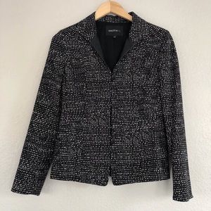 Lafayette 148 Black Speckled Blazer Size 4